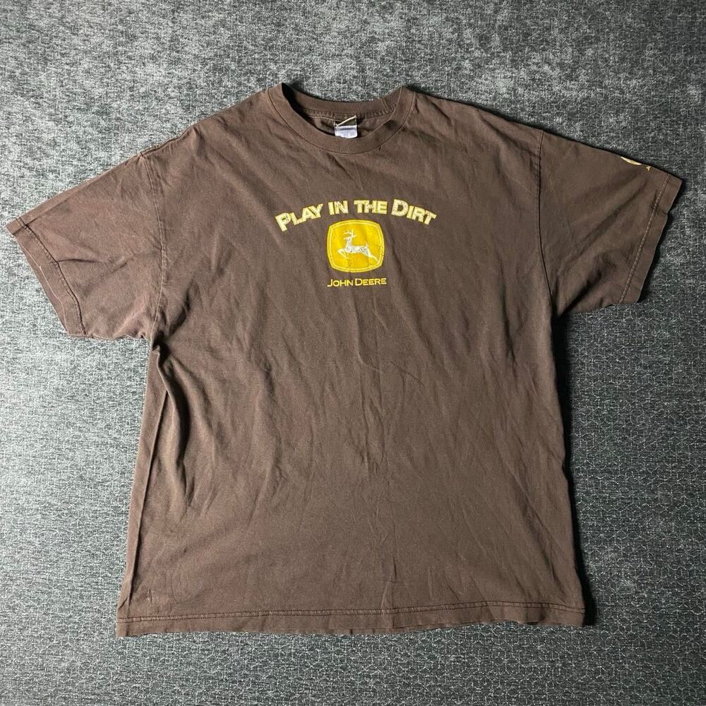 John-deere Men's Brown T-shirt